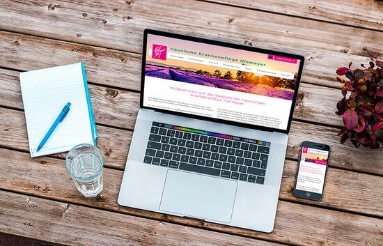 Webdesign Häusliche Krankenpflege Nieymer in Berlin, Responsive Design