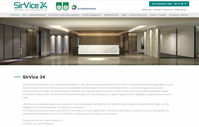 SirVice24 - Website