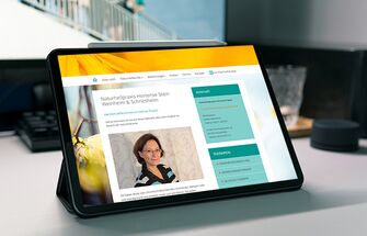 Webdesign Naturheilkunde Stein, Responsive Design iPad