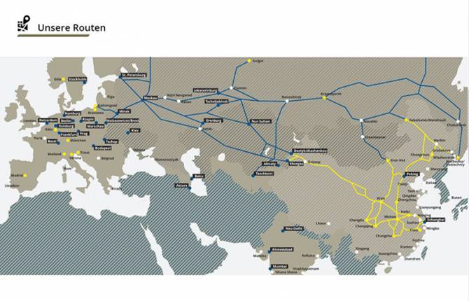 UBP International Logistics - Gestaltete Karte