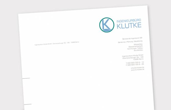 Ingenieurbüro Klutke - Briefbogen