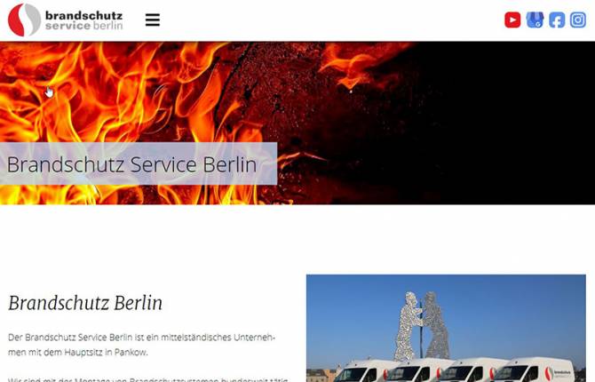 Brandschutz Service Berlin - Website