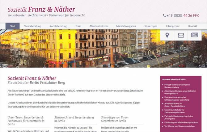 Franz & Näther - Website