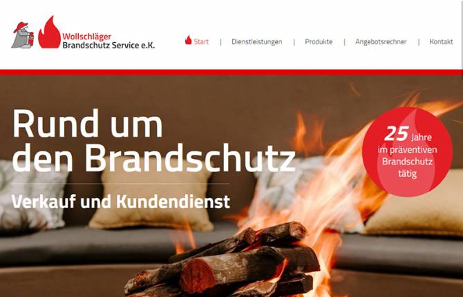 Wollschläger Brandschutz - Website