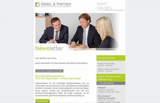 Göbel & Partner Newsletter