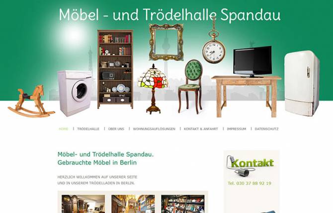 Gebrauchte Möbel - Trödelhalle Spandau - Website