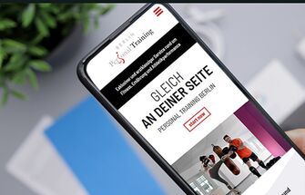 Webdesign Berlin Personal Training, Responsive Design Smartphone