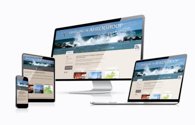 Ferienhaus Ahrenshoop - Responsive Webdesign