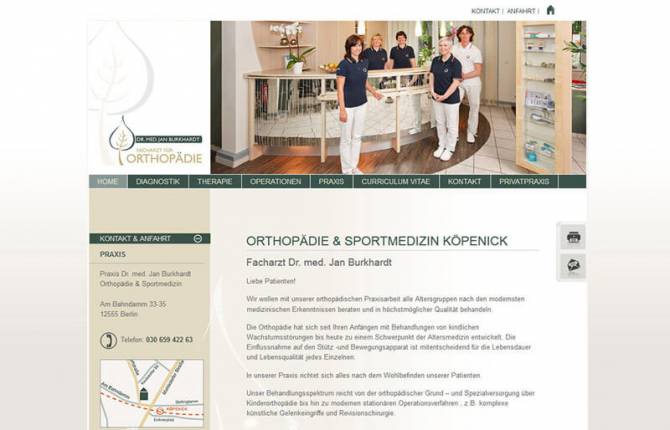 Dr. Burkhardt - Website