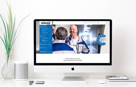 Ciborius Facility Services, Webdesign Referenz, Desktop Ansicht