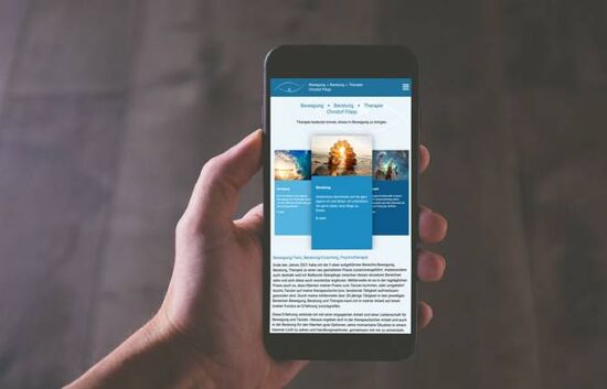 Responsive Design Heilpraktiker für Psychotherapie in Fulda, Smartphone Ansicht