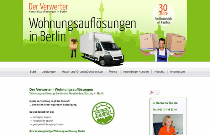 Der Verwerter - Website