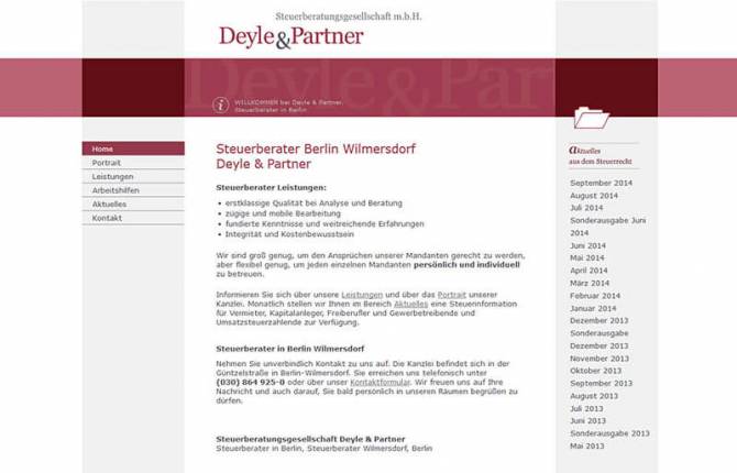 Deyle & Partner - Website