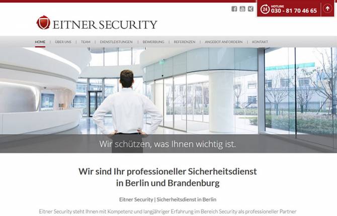 Eitner Security - Website