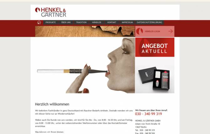 Henkel & Gärtner - Website