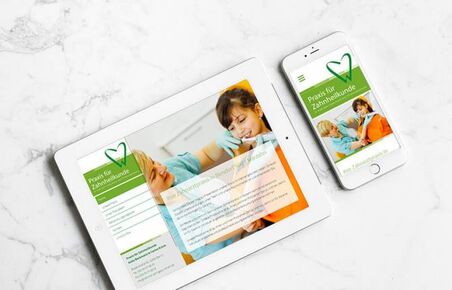 Praxis für Zahnheilkunde Dr. Krück Beckmann, Referenz Webdesign, Responsive Design