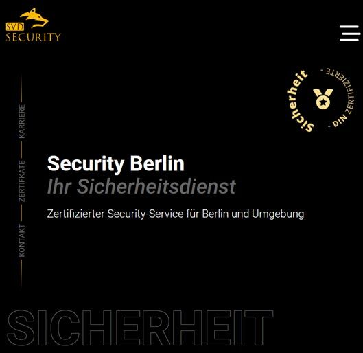 Webdesign SVD Security
