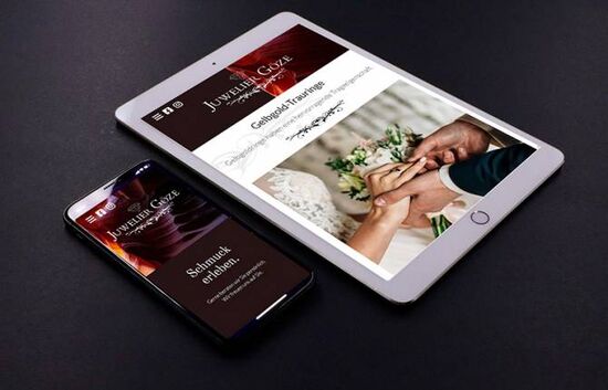 Juwelier Göze Tablet und Smartphone