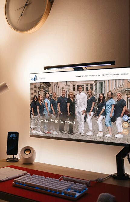 Elb-Aesthetic Referenz Webdesign Desktop