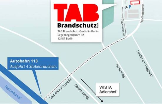 Anfahrtskizze TAB Brandschutz GmbH