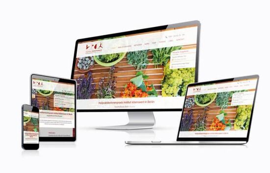 Webdesign institut lebenswert, Responsive Design auf verschiedenen Endgeräten