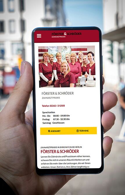 Webdesign Förster und Schröder, Responsive Design