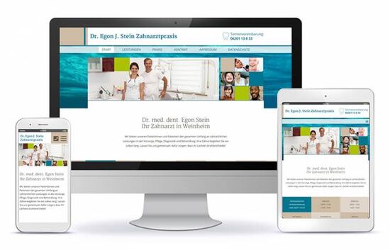 Responsive Design Zahnarztpraxis Dr. Stein