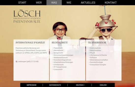 Webdesign Lösch Patentanwälte